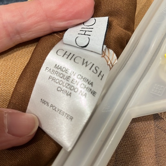 3D Posy Double-Layered Mesh Midi Skirt - Picture 7 of 8